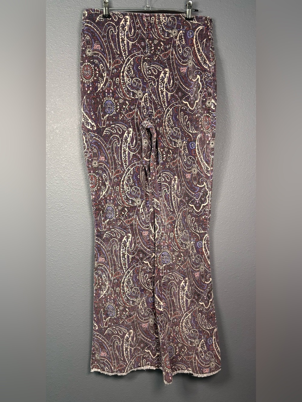 Knox Rose Purple Paisley Wide-Leg Pants